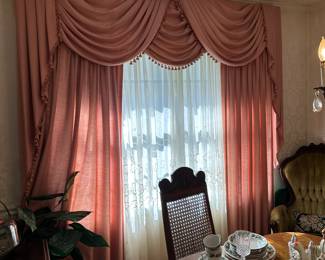 Curtains are for sale.  