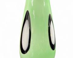 Vintage 16 MCM handmade double layered Art Glass Vase
