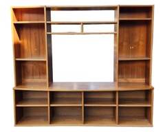 Vintage mid Century Danish Modern MCM Bookcase Wall Unit Made in Denmark
