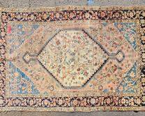 Vintage Hand Knotted Persian Wool Rug
