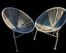 Vintage MCM Mid Century Modern Acapulco Style Youth Chairs
