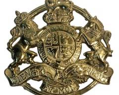 Vintage 1953 Virginia Metalcrafters Brass Kings Arms Coat of Arms Trivet
