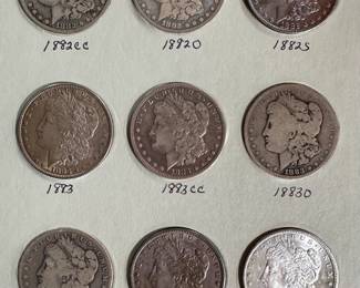 1878-1884 Morgan Silver Dollar Coin Book Set 27 Coins 	7.75x6in		107007
