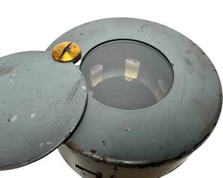 WWII US Army Master Navigation Pocket Watch Carrying Case Geo H Adamson Can	2in H x 4in Diameter 	15.5oz	970056
