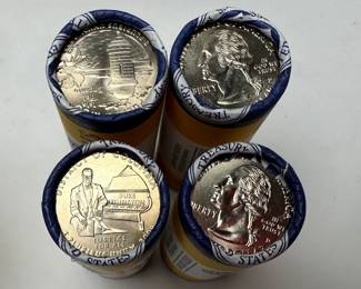 12 Rolls 2009 District of Columbia and U.S. Territories Quarters Virgin Islands Guam Mariana Puerto Rico DC	Box:1.25x4x6in		107076
