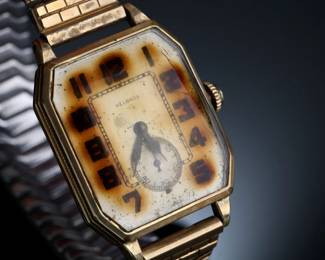 Helbros W.S 16 Jewels Swiss Wrist Watch 14k Gold Filled Case	30mm Wide with Crown. Lug-to-Lug:39mm		6629033
