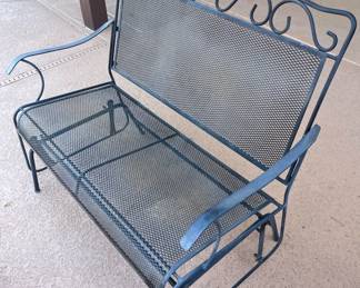 Outdoor Wrought Iron Glider Bench 	37x42x24		105007

