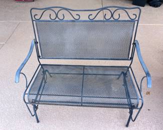 Outdoor Wrought Iron Glider Bench 	37x42x24		105007
