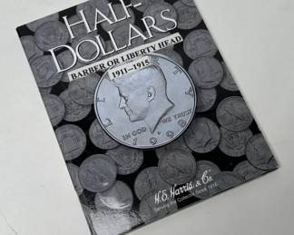 1911-1915 Barber Silver Half-Dollar Coin Book Set 15 Coins 	7.75x6in		107049
