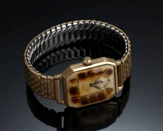 Helbros W.S 16 Jewels Swiss Wrist Watch 14k Gold Filled Case	30mm Wide with Crown. Lug-to-Lug:39mm		6629033
