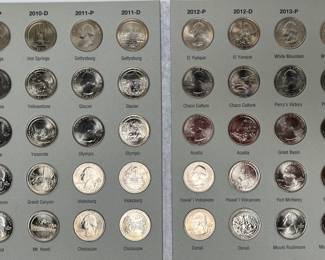 2010-2021 Washington Quarters National Park Coin Two Book Set 112 Coins Complete Quarter Set	7.75x6in		107063
