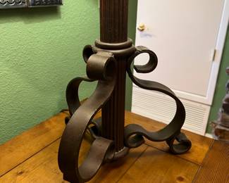 Rustic Scroll Iron Table Lamp Single 	30 x 12 x 12in		106010
