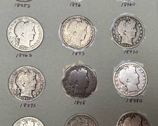 1892-1901 Barber Silver Half-Dollar Coin Book Set 30 Coins 	7.75x6in		107079
