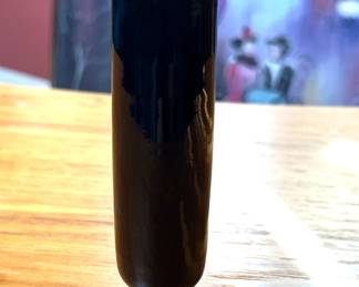 Vtg 1930s L.E. Smith Mount Pleasant Black Amethyst Slim Design Glass Vase	6.5in H x 1.5in 		110027
