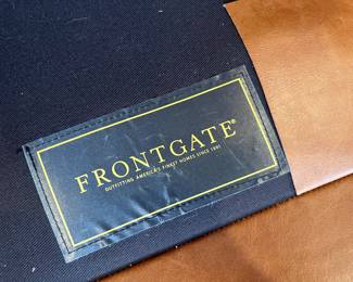 Frontage Logan Chesterfield Leather Sofa Tufted Nailhead Sectional Couch Chestnut 	33x 97.5 x 39in  Seat height 21.5		106001
