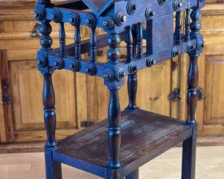 Antique Spanish Bible Stand Lectern 	45x24x14in		104037
