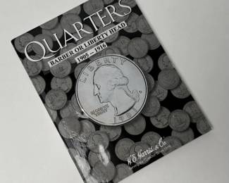 1905-1916 Barber Quarters Coin Book Set 36 Coins Partial Quarter Set	7.75x6in		107057
