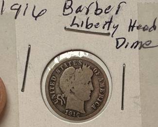 Lot of 5 US Dimes 1845 Seated Liberty Head Barber			107095
