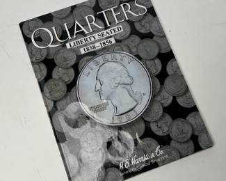 1838-1856 Liberty Seated Quarters Coin Book Set 25 Coins Partial Quarter Set	7.75x6in		107053
