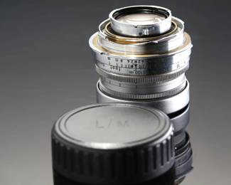 1950s Leica Leitz Summicron 50mm f/2 Lens 1:2/50 Wetzlar M3 5cm 1:2 Type 1 Collapsible M Bayonet Mount 	Collapsed: 1.95in long x 2in Diameter 	0.5lbs 	970004
