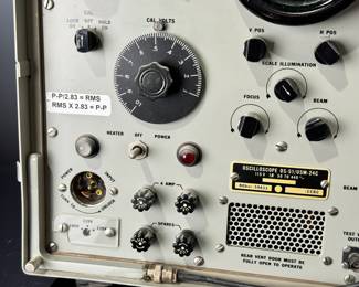 US Navy WWII AN/USM-24c Oscilloscope OS-51/USM-24c Synchroscope	14.5x16.5x14.5in	55lbs	970097
