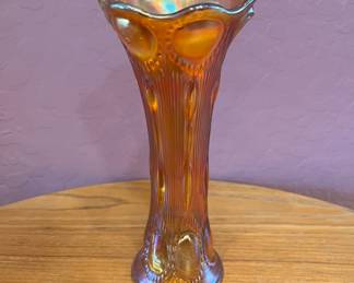 Imperial Marigold Carnival Glass 10in Vase. 	10x4x4	1lb	108007