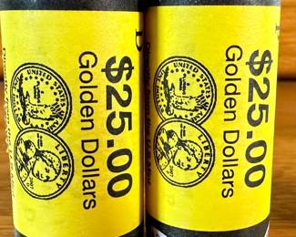 2006-2011 Sacagawea Native American Golden Dollar Coin Rolls P&D 12 Rolls 			107030
