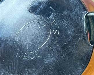 Vtg 1930s L.E. Smith Greek Key Flower Frog Footed Black Amethyst Deco	5x4.75x4.75in  		110016
