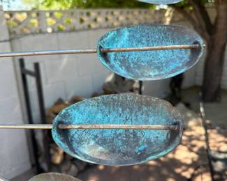 Large 7ft 8in Lyman Whitaker Double Helix Horizontal Kinetic Wind Sculpture	93 x 26 x 10 base: 18 diameter		104020
