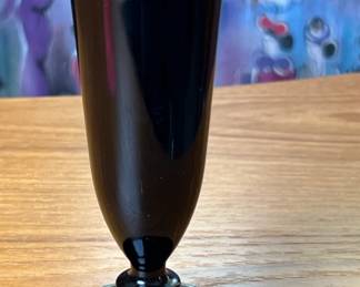 Black Amethyst Floral vase/Parfait glass	6.25in H x 3in Dia		110013
