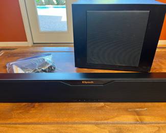 Klipsch R-10B Sound Bar and Subwoofer	Subwoofer: 13x8x16 Soundbar: 6x40x3		105021
