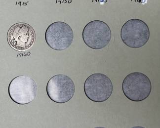 1905-1916 Barber Quarters Coin Book Set 36 Coins Partial Quarter Set	7.75x6in		107057
