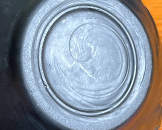 5.75in Tiffin Black Amethyst Satin Glass Poppy Flower Vase (1930s) Art Deco 	5.75 x 7 x 7in Hole Diameter 3in		110001
