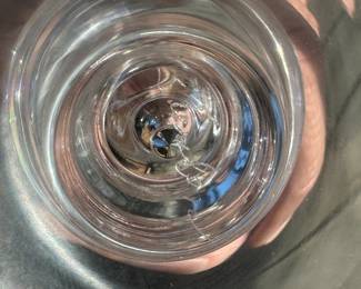 12pc Steuben 7737 Trumpet Water/Wine Glasses Goblet Set Teardrop 	7in H x 3.5in Diameter 		130018
