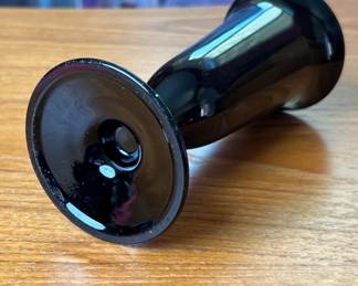 Black Amethyst Floral vase/Parfait glass	6.25in H x 3in Dia		110013
