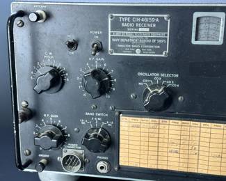 WWII US Navy Hamilton TCS-13 Ham Radio Receiver CIH-46159-A Military 	10.75x13.75x12in	4lbs 1.5 oz	970093

