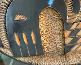 Robert Bob Guthrie Art Repousse Copper Art Wall Disc 	1in x 22in Diameter 		130008
