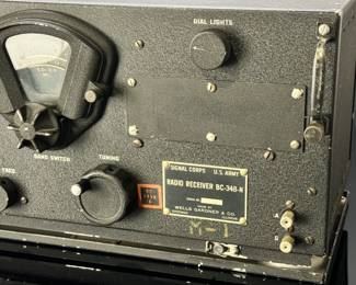 WWII US Army Signal Corps Communications Radio Receiver BC-348-N BC348 BC-348 Ham Military 	9.25x18x10im	34lbs 9.5 oz	970092
