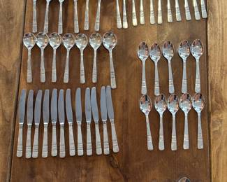 71pc Vintage German Silver Flatware Set 	71pc 		104048
