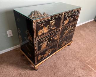 6-Drawer Asian Dresser Hand-Painted 	31.5x38x17in		110059
