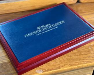 40 Coin Morgan Mint Golden Presidential Dollar Collection The Compete Gold Presidents Coin Set Complete	Case: 2.5x17x12in		107002
