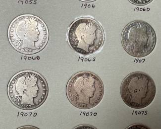 1902-1910 Barber Silver Half-Dollar Coin Book Set 30 Coins 	7.75x6in		107080
