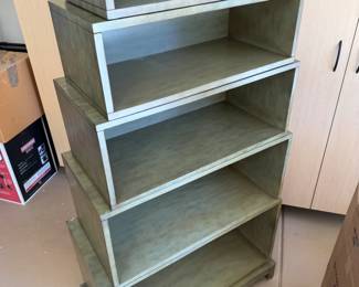Vintage Green Stackable Bookshelf System	66.5 x 37 x 18in		117014
