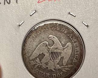 Lot of 8 US Quarters 1842 Seated LIberty Barber Standing 			107094
