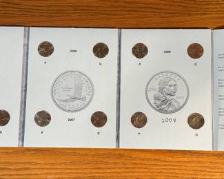 2005-2008 Sacagawea Dollar Coin Book Set 11 Coins Harris	7.75x5.75in		107012
