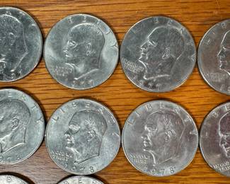 15 1977-1978 Eisenhower Dollars Coins	1.75x1.5in		107015
