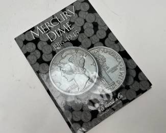 1916-1945 Mercury Silver Dime Coin Book Set 75 Coins 	7.75x6in		107083
