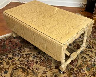 3pc Baker Furniture Adjustable Table and 2 chairs	27x36x22-39in		117003
