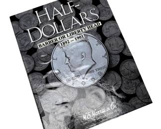 1892-1901 Barber Silver Half-Dollar Coin Book Set 30 Coins 	7.75x6in		107079
