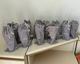 12pc Steuben 7737 Trumpet Water/Wine Glasses Goblet Set Teardrop 	7in H x 3.5in Diameter 		130018
